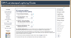 Desktop Screenshot of diy-landscape-lighting-guide.com