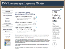 Tablet Screenshot of diy-landscape-lighting-guide.com